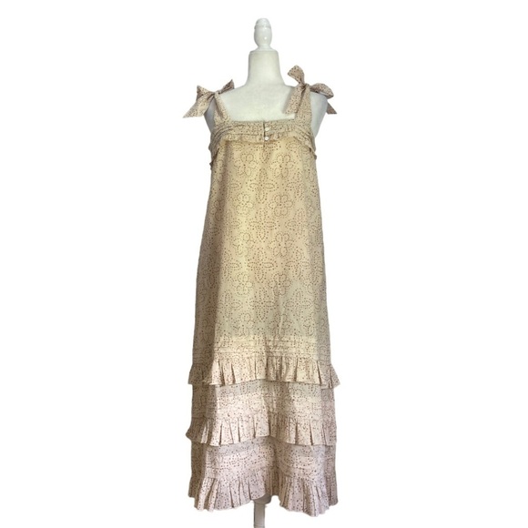 Cleobella Zane Ruffle Tiered Midi Dress NWT - Picture 3 of 9